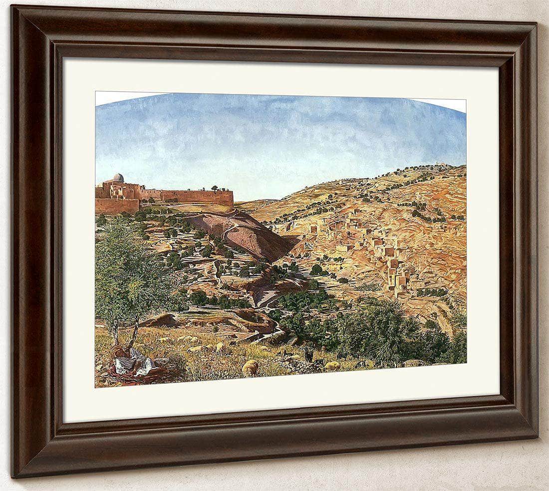 Jerusalem And The Valley Of Jehoshaphat By Thomas Seddon Fine Art Print