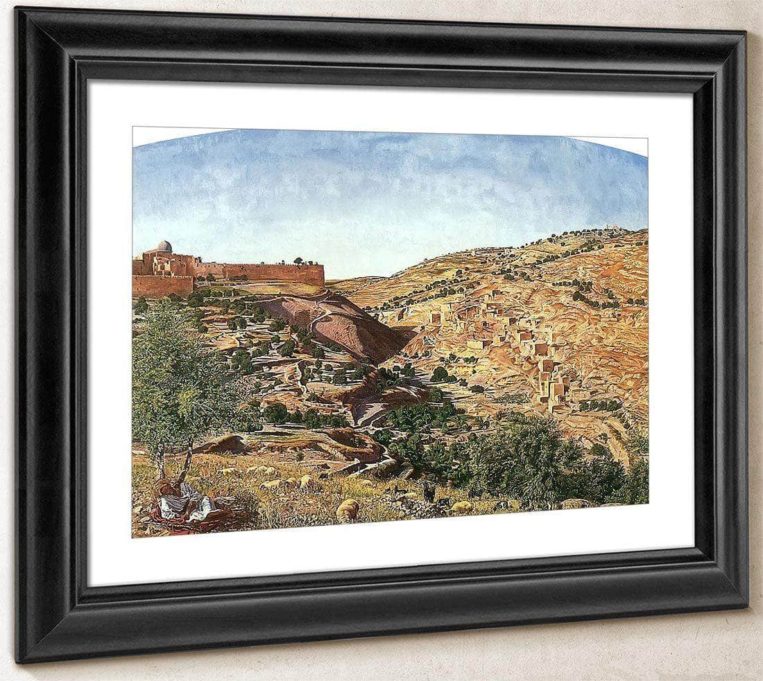 Jerusalem And The Valley Of Jehoshaphat By Thomas Seddon Fine Art Print