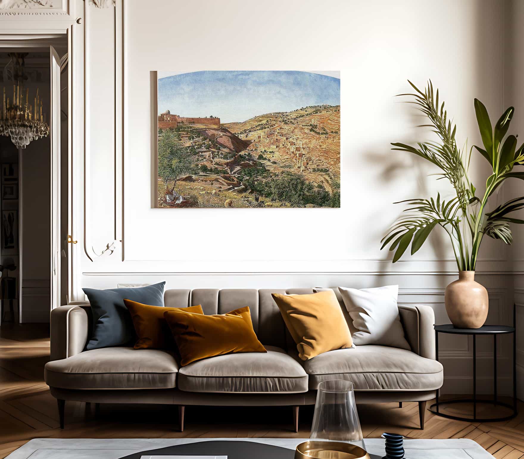 Jerusalem And The Valley Of Jehoshaphat By Thomas Seddon Fine Art Print