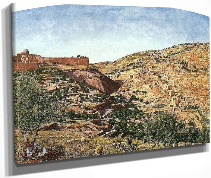 Jerusalem And The Valley Of Jehoshaphat By Thomas Seddon Fine Art Print