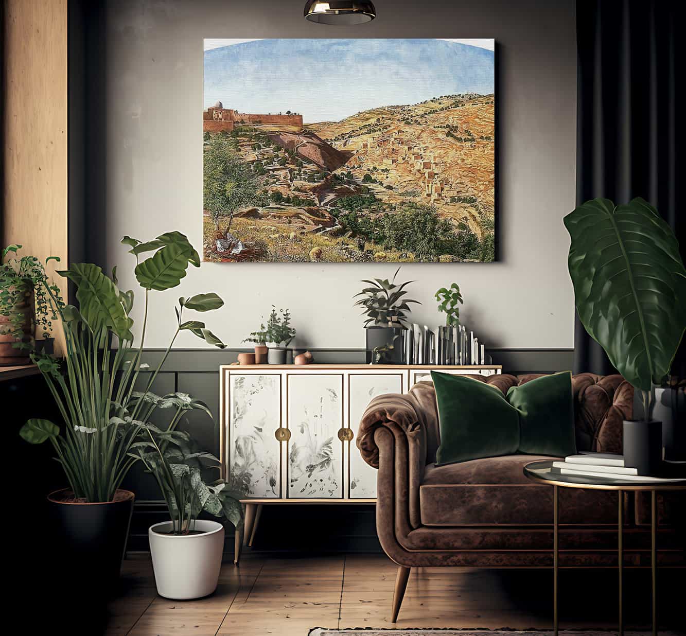 Jerusalem And The Valley Of Jehoshaphat By Thomas Seddon Fine Art Print