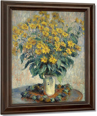 Jerusalem Artichoke Flowers By Claude Monet Fine Art Print