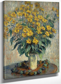 Jerusalem Artichoke Flowers By Claude Monet Fine Art Print