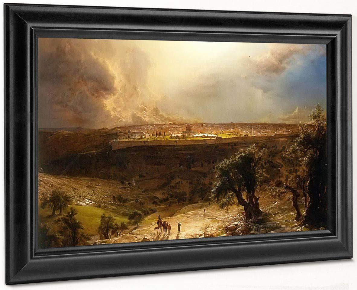 Jerusalem From The Mount Of Olives By Frederic Edwin Church Fine Art Print