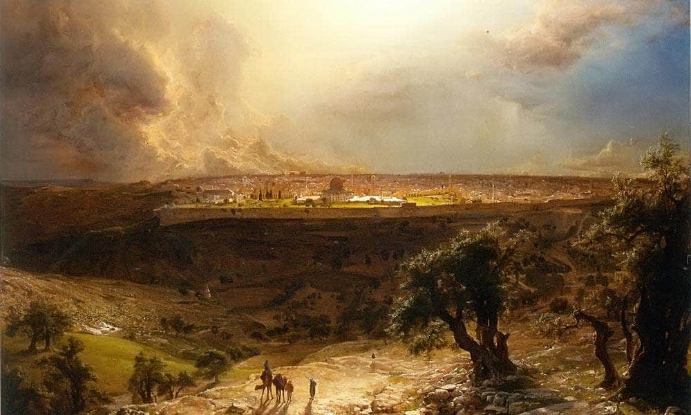 Jerusalem From The Mount Of Olives By Frederic Edwin Church Fine Art Print