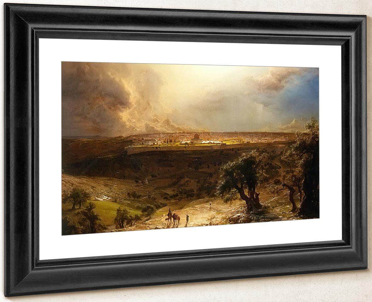 Jerusalem From The Mount Of Olives By Frederic Edwin Church Fine Art Print