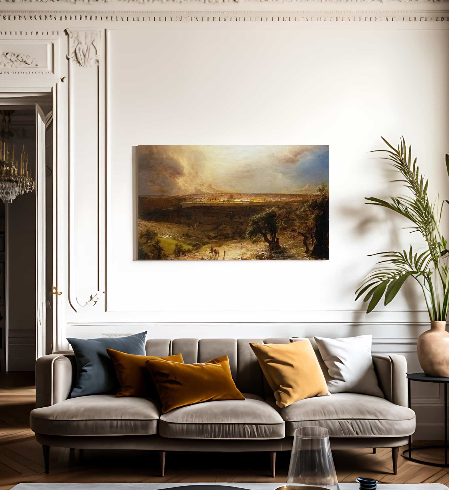 Jerusalem From The Mount Of Olives By Frederic Edwin Church Fine Art Print