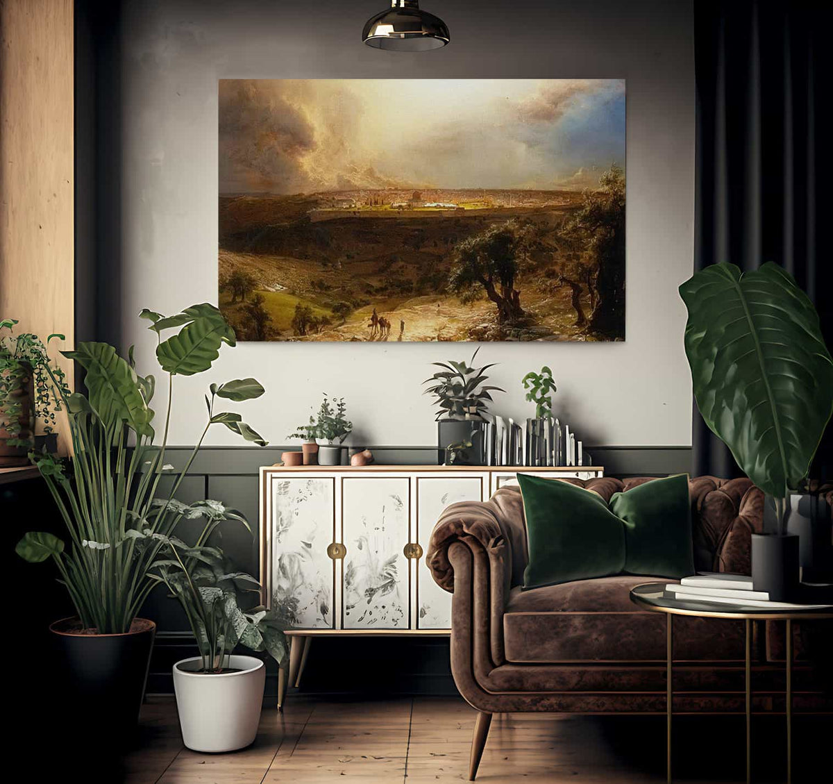 Jerusalem From The Mount Of Olives By Frederic Edwin Church Fine Art Print