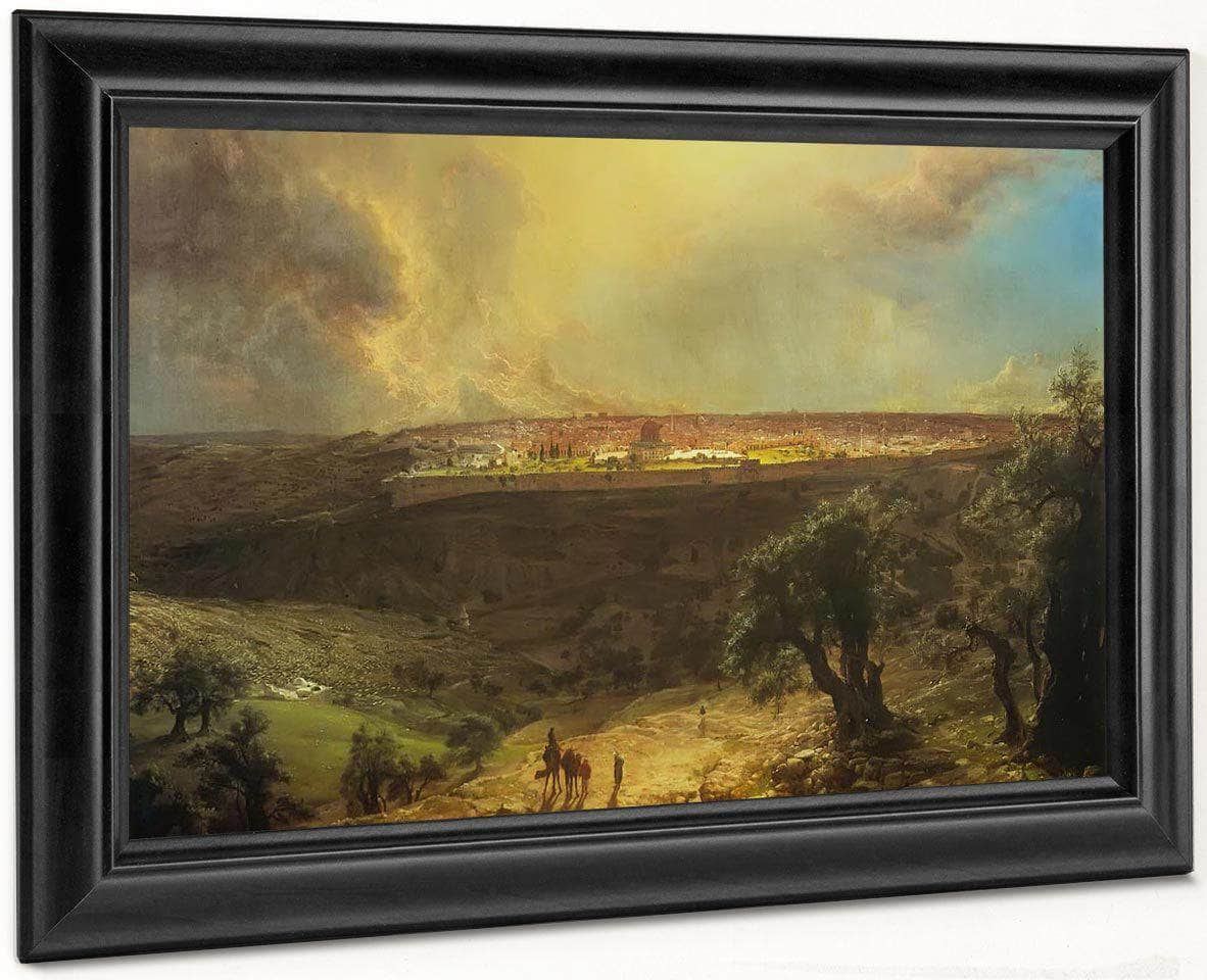Jerusalem From The Mount Of Olives By Fredric Edwin Church Fine Art Print