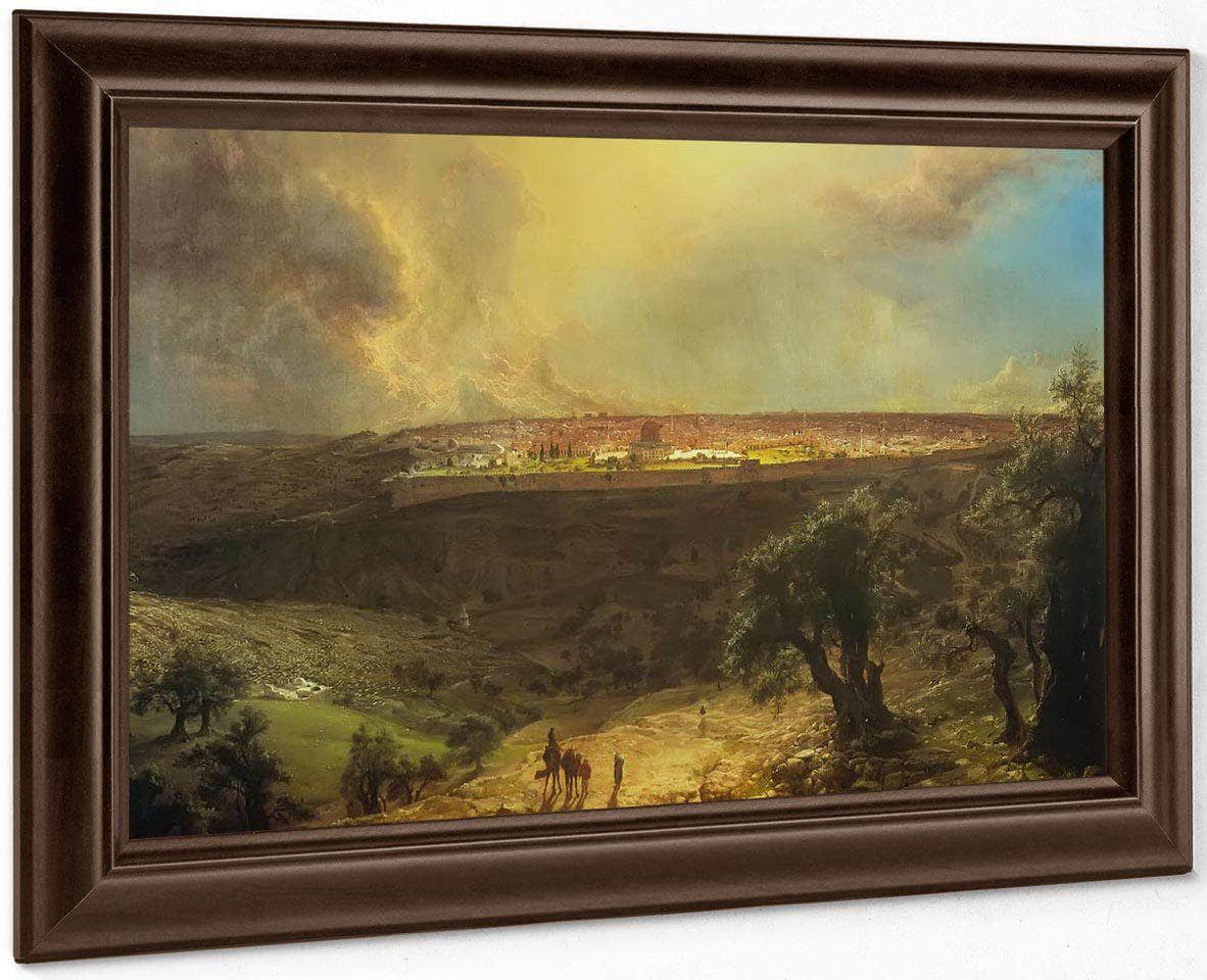 Jerusalem From The Mount Of Olives By Fredric Edwin Church Fine Art Print