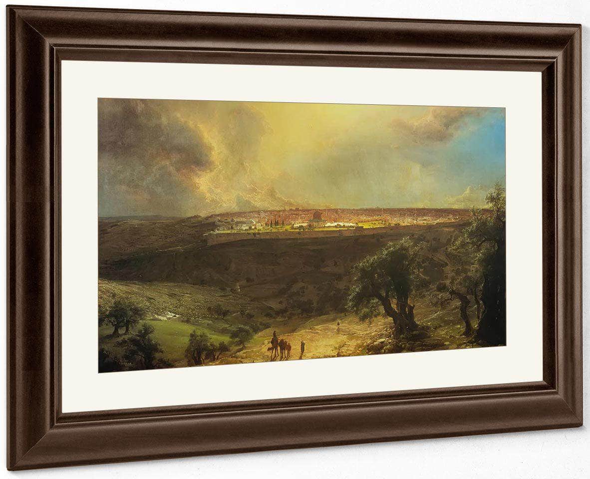 Jerusalem From The Mount Of Olives By Fredric Edwin Church Fine Art Print