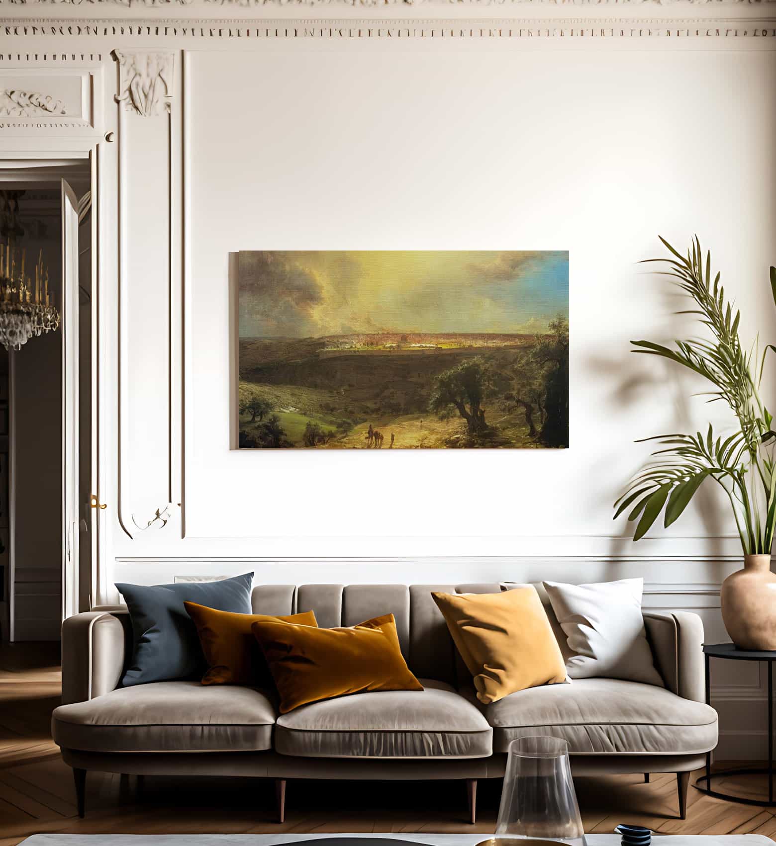 Jerusalem From The Mount Of Olives By Fredric Edwin Church Fine Art Print