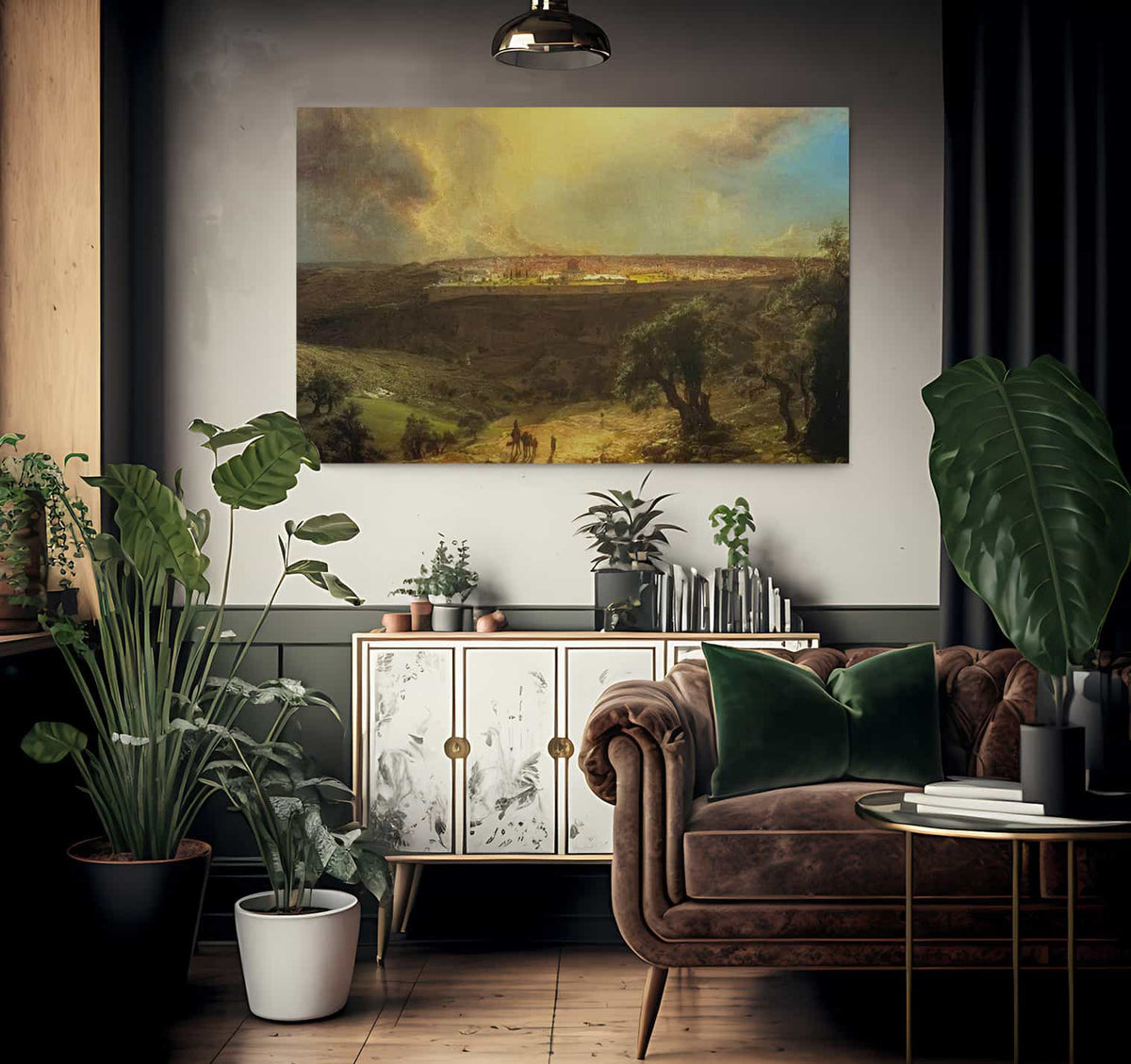 Jerusalem From The Mount Of Olives By Fredric Edwin Church Fine Art Print