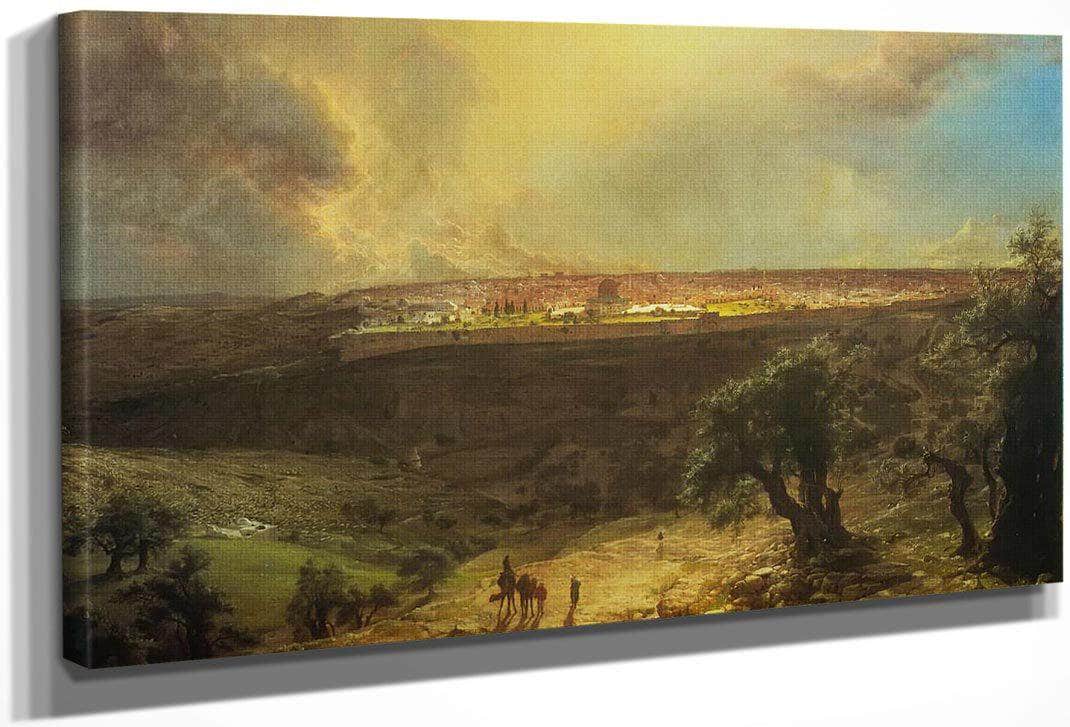 Jerusalem From The Mount Of Olives By Fredric Edwin Church Fine Art Print