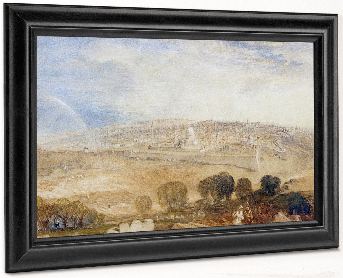 Jerusalem From The Mt. Of Olives By Joseph Mallord William Turner Fine Art Print