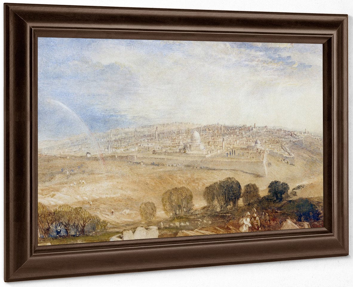 Jerusalem From The Mt. Of Olives By Joseph Mallord William Turner Fine Art Print