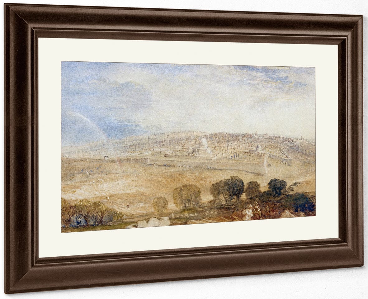 Jerusalem From The Mt. Of Olives By Joseph Mallord William Turner Fine Art Print