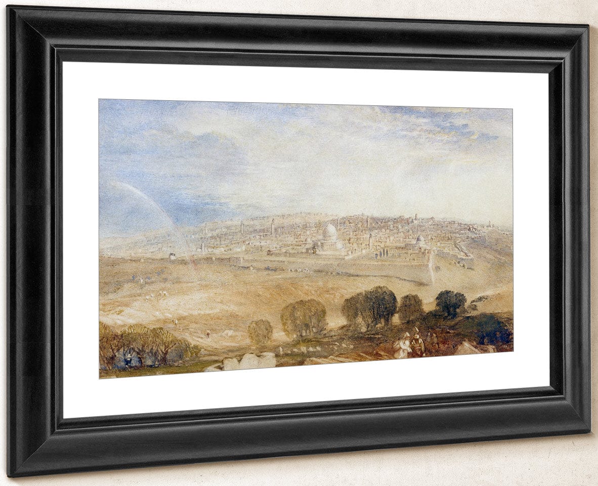Jerusalem From The Mt. Of Olives By Joseph Mallord William Turner Fine Art Print