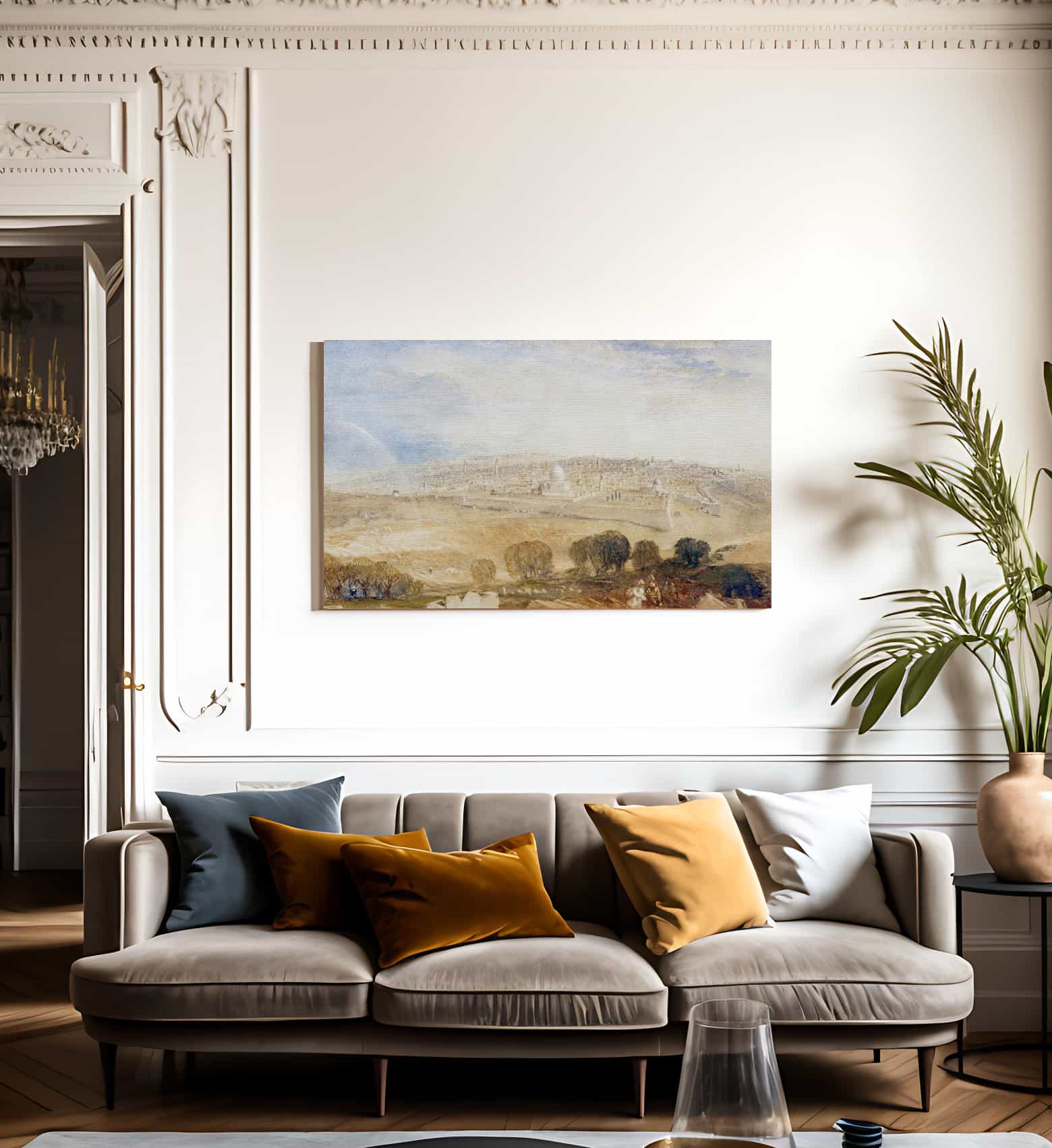Jerusalem From The Mt. Of Olives By Joseph Mallord William Turner Fine Art Print