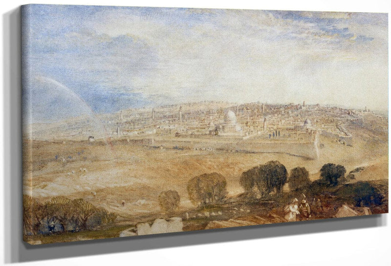 Jerusalem From The Mt. Of Olives By Joseph Mallord William Turner Fine Art Print