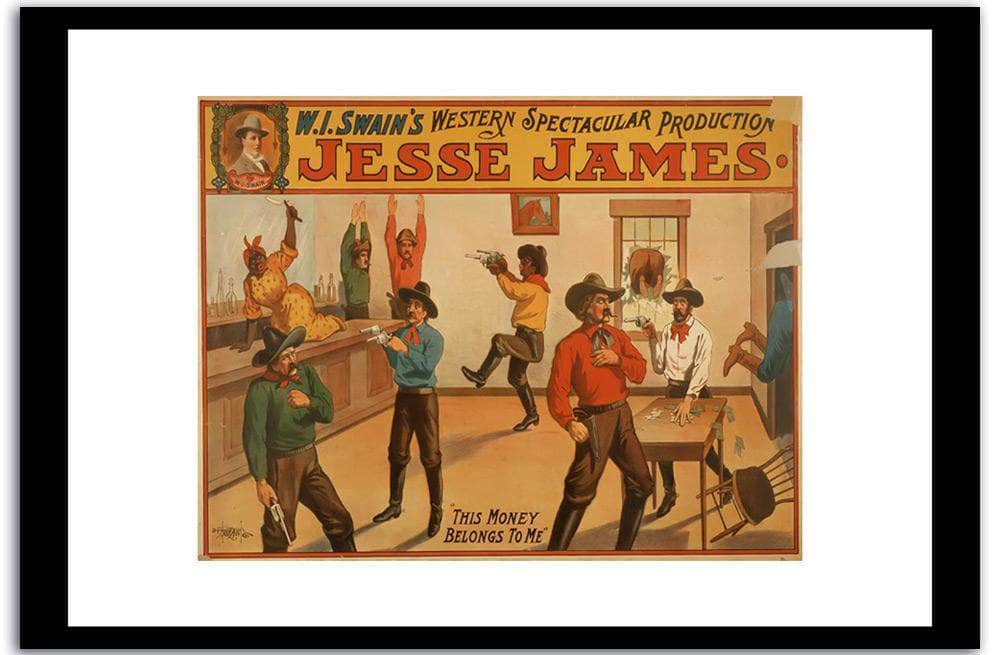 Jesse James  Vintage Poster Fine Art Print