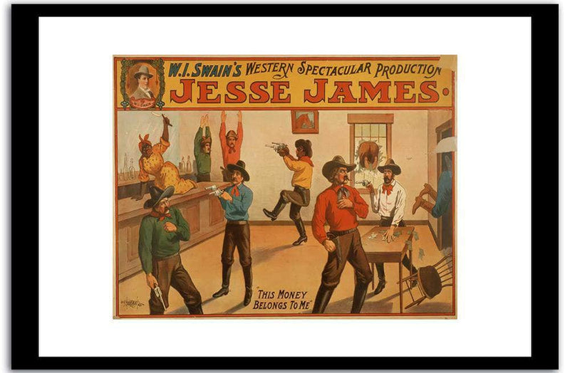 Jesse James  Vintage Poster Fine Art Print