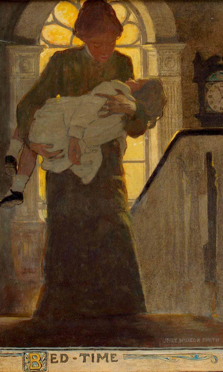 Jessie Willcox Smith 2963 Cropped Master By Jessie Willcox Smith Fine Art Print