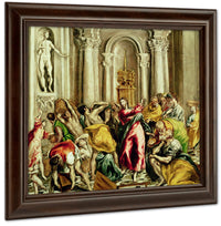 Jesus Driving The Merchants From The Temple By El Greco Fine Art Print
