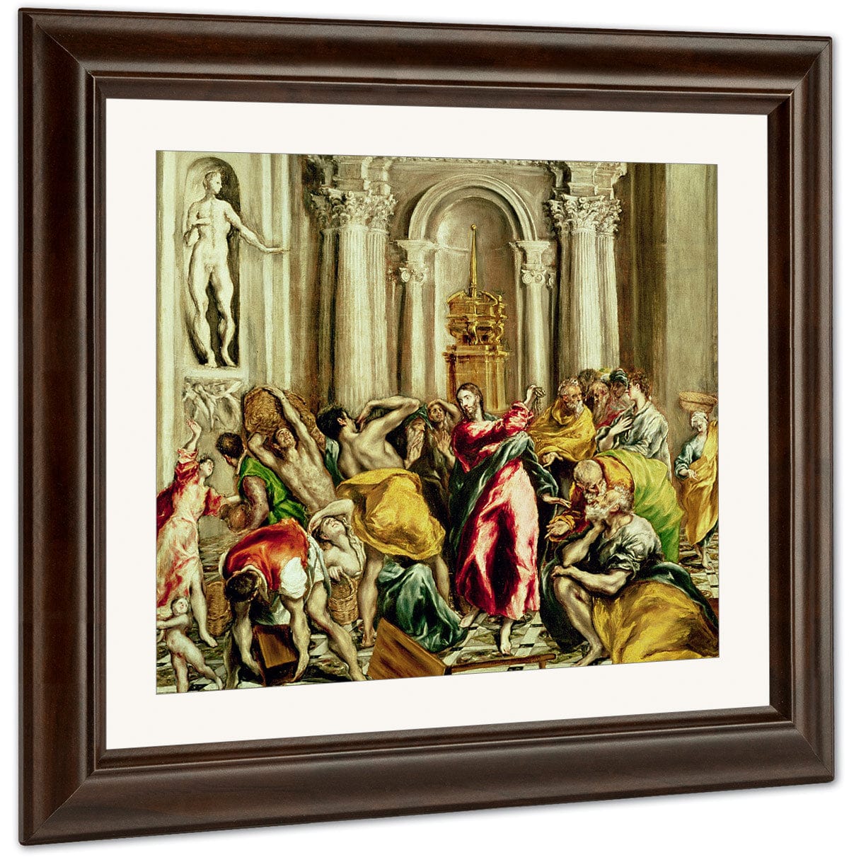 Jesus Driving The Merchants From The Temple By El Greco Fine Art Print