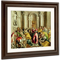 Jesus Driving The Merchants From The Temple By El Greco Fine Art Print