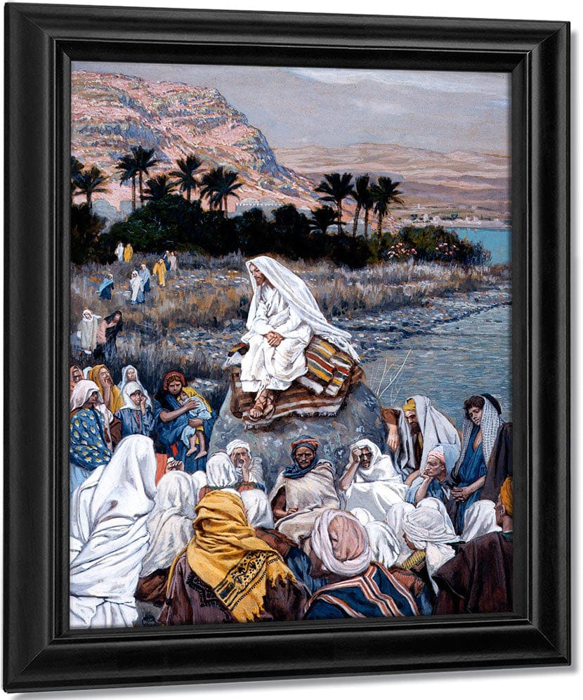 Jesus Preaching By The Seashore By James Tissot Fine Art Print