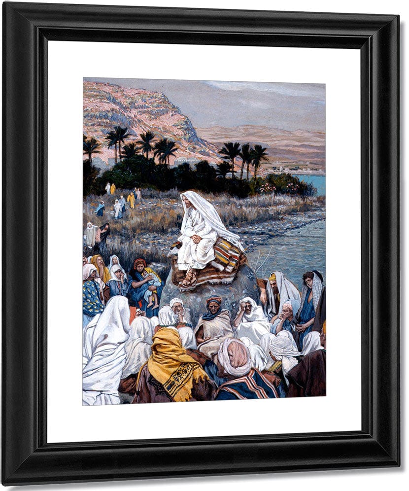 Jesus Preaching By The Seashore By James Tissot Fine Art Print