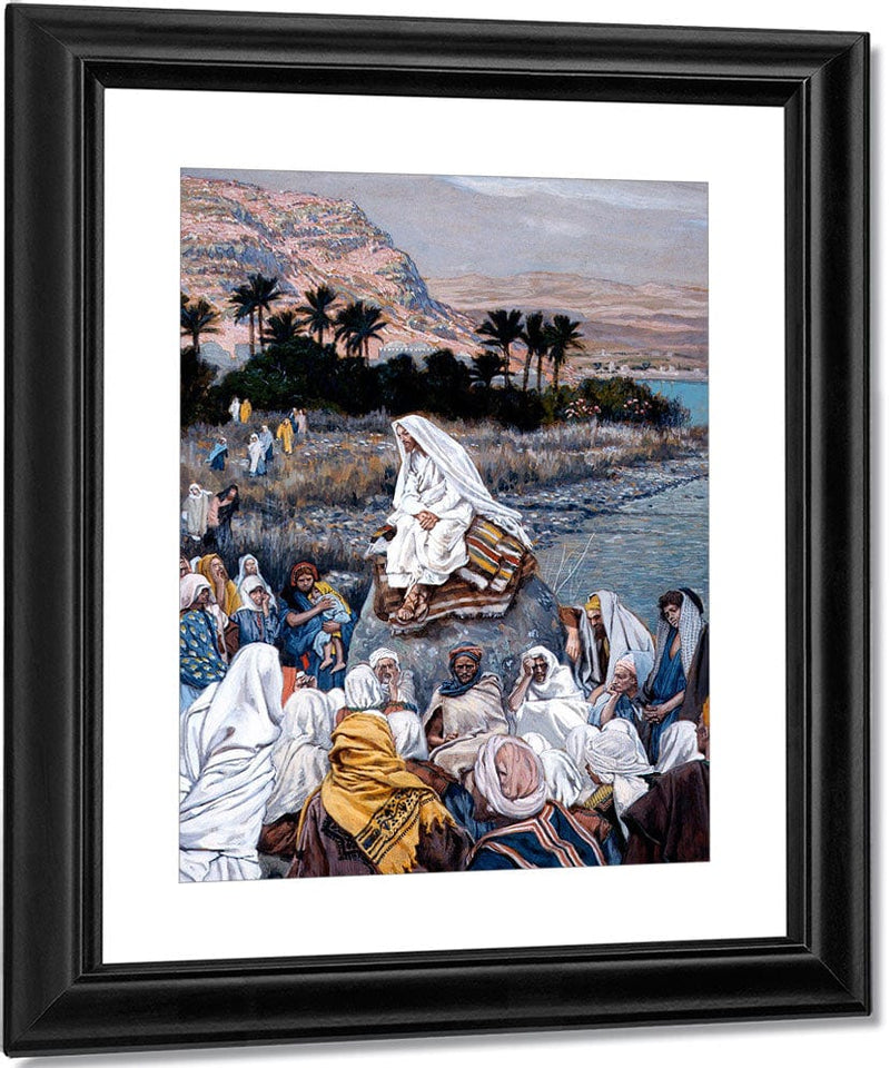 Jesus Preaching By The Seashore By James Tissot Fine Art Print