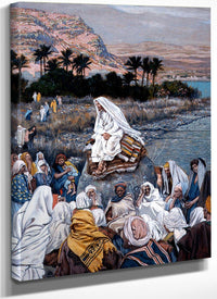 Jesus Preaching By The Seashore By James Tissot Fine Art Print