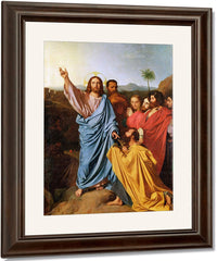 Jesus Returning The Keys To St. Peter By Jean Auguste Dominique Ingres Fine Art Print