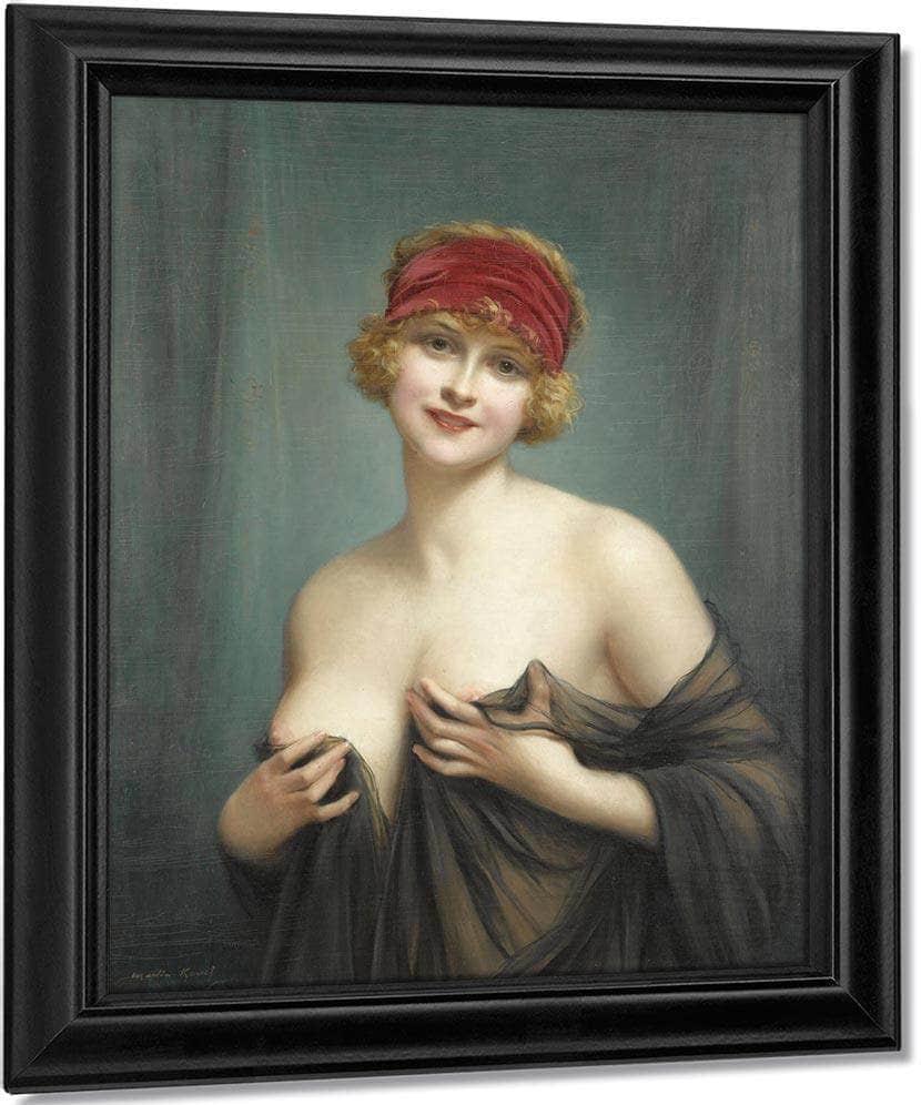 Jeune Femme En Deshabille By Francis Martin Kavel Fine Art Print