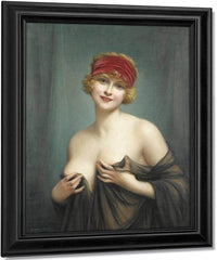 Jeune Femme En Deshabille By Francis Martin Kavel Fine Art Print