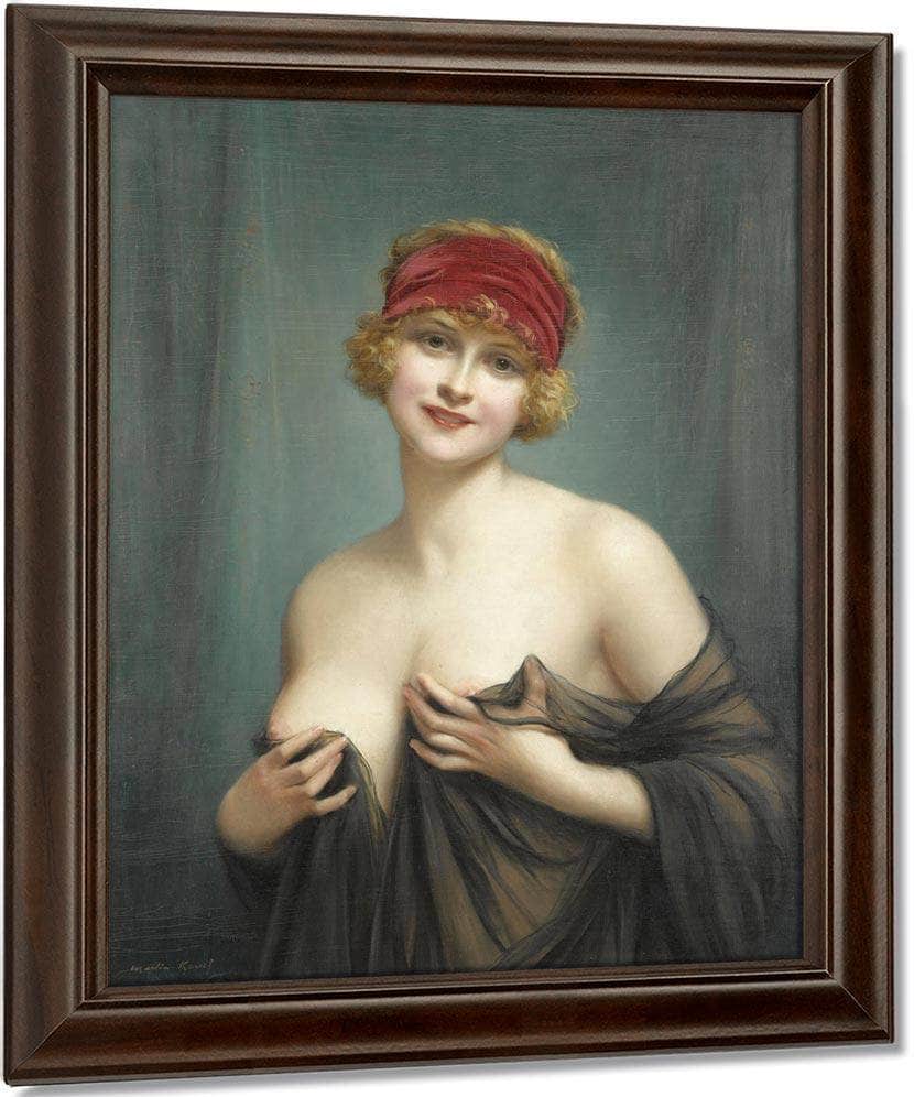 Jeune Femme En Deshabille By Francis Martin Kavel Fine Art Print