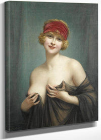 Jeune Femme En Deshabille By Francis Martin Kavel Fine Art Print
