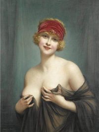 Jeune Femme En Deshabille By Francis Martin Kavel Fine Art Print