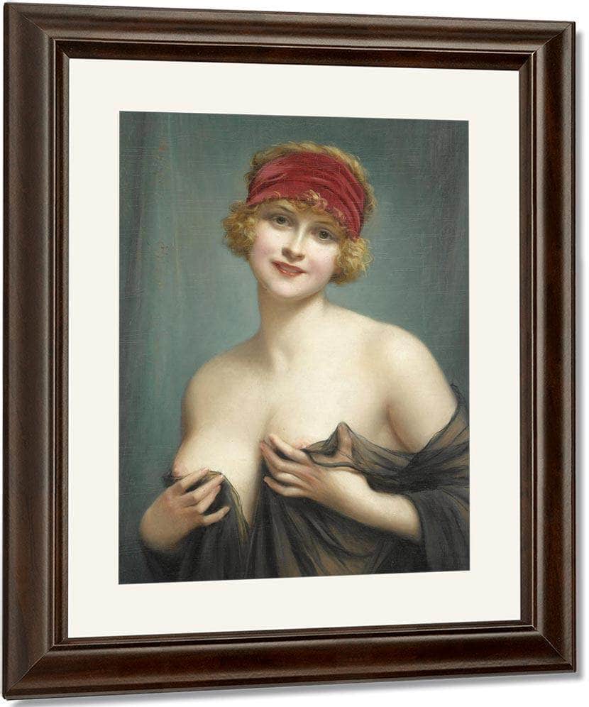 Jeune Femme En Deshabille By Francis Martin Kavel Fine Art Print