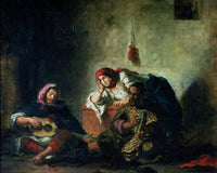 Jewish Musicians In Mogador By Ferdinand Victor Eugene Delacroix Fine Art Print