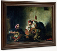 Jewish Musicians In Mogador By Ferdinand Victor Eugene Delacroix Fine Art Print