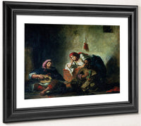 Jewish Musicians In Mogador By Ferdinand Victor Eugene Delacroix Fine Art Print