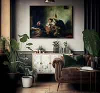 Jewish Musicians In Mogador By Ferdinand Victor Eugene Delacroix Fine Art Print