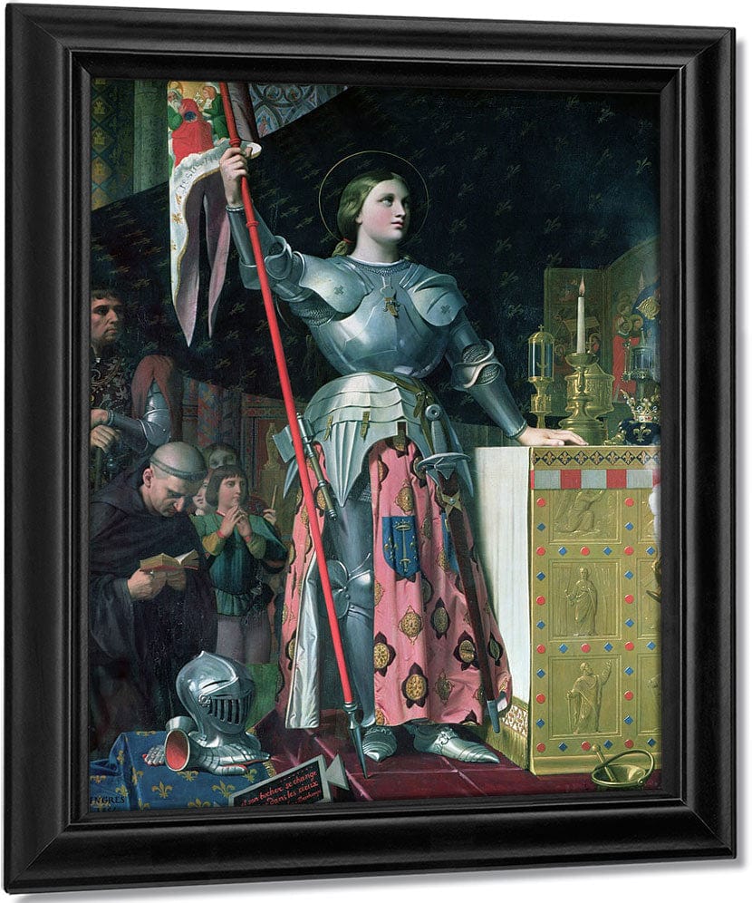 Joan Of Arc (1412 31) At The Coronation Of King Charles Vii (1403 61) 17Th July 1429 By Jean Auguste Dominique Ingres Fine Art Print