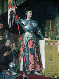 Joan Of Arc (1412 31) At The Coronation Of King Charles Vii (1403 61) 17Th July 1429 By Jean Auguste Dominique Ingres Fine Art Print