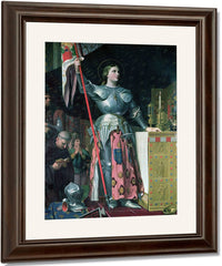 Joan Of Arc (1412 31) At The Coronation Of King Charles Vii (1403 61) 17Th July 1429 By Jean Auguste Dominique Ingres Fine Art Print