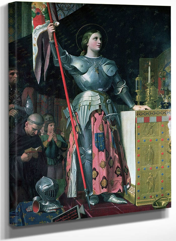 Joan Of Arc (1412 31) At The Coronation Of King Charles Vii (1403 61) 17Th July 1429 By Jean Auguste Dominique Ingres Fine Art Print