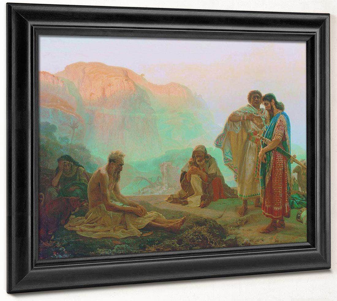 Job And His Friends 1869 By Ilya Repin Fine Art Print